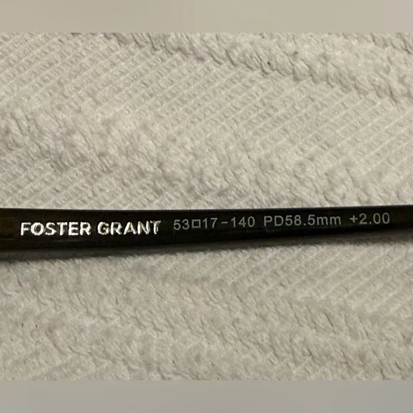 Reading eye glasses - 2.0 - Foster Grant - New! 2 tone Black & Gray - perfect - Picture 7 of 12